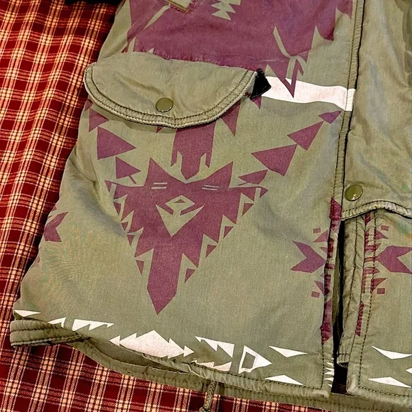 Denim And Supply Ralph Lauren Aztec Coat With Fur Trim